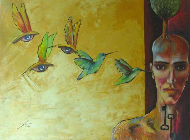 art-paintings-abstract_paintings-figures-hummingbirds
