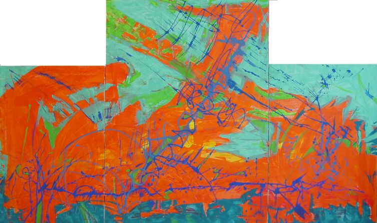 art-paintings-abstract_paintings-triptych-orange