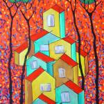 art-paintings-abstract_paintings-city-pink