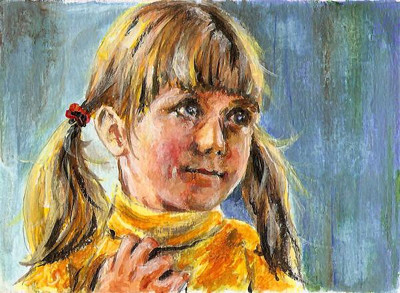 art-paintings-artcards-children-portrait-girl