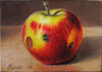 artcard-art-aceo-paintings-fruit-realism-apple