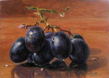 artcard-art-aceo-paintings-fruit-realism-grapes-red_grapes-black_grapes
