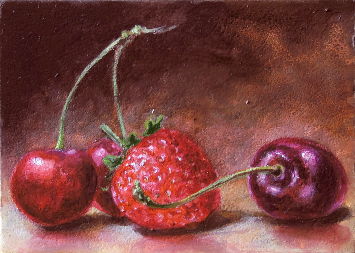 strawberry-cherries-realist-oil-painting-aceo-r