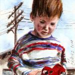 art-paintings-artcards-children-portrait-toy