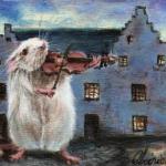 art-paintings-artcards-whimsical-rat-mouse-music-violin