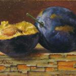 artcard-art-aceo-paintings-fruit-realism-plums-old_painted_wood