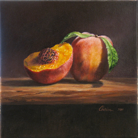 still_life-realism-fine_art-oil_painting-peach