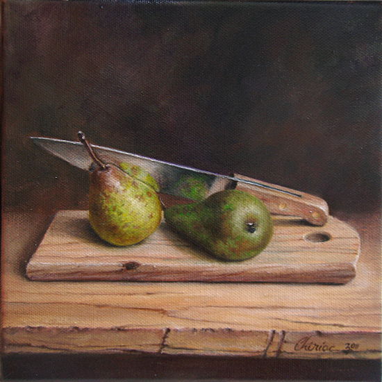 fine_art-still_life-oil_painting-pears-knife