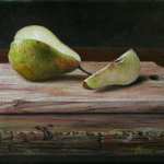 still_life-realism-fine_art-oil_painting-slice_pear
