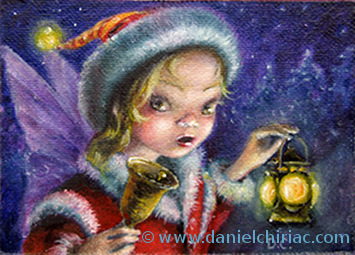 art-paintings-artcards-children-portrait-surreal-fairy-girl-christmas