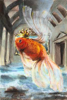 art-paintings-miniature-surrealism-fish-goldfish