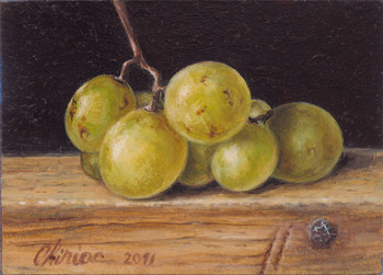 artcard-art-aceo-paintings-fruit-realism-grapes-white_grapes